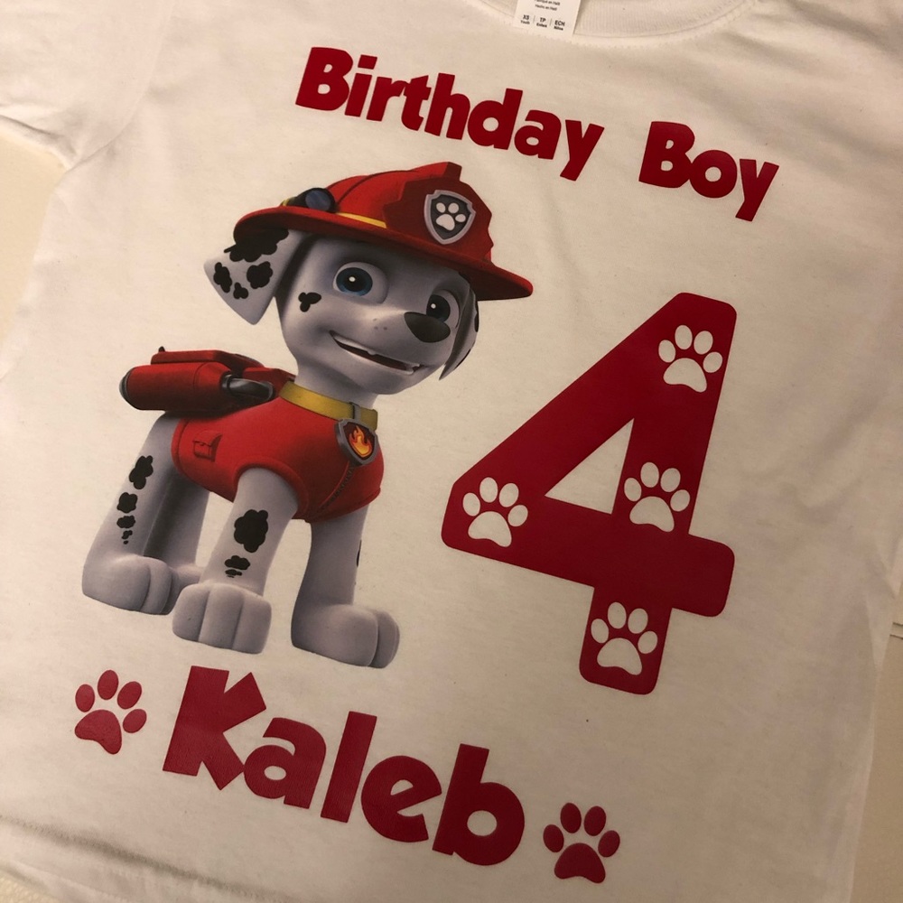 Custom Paw Patrol Shirt